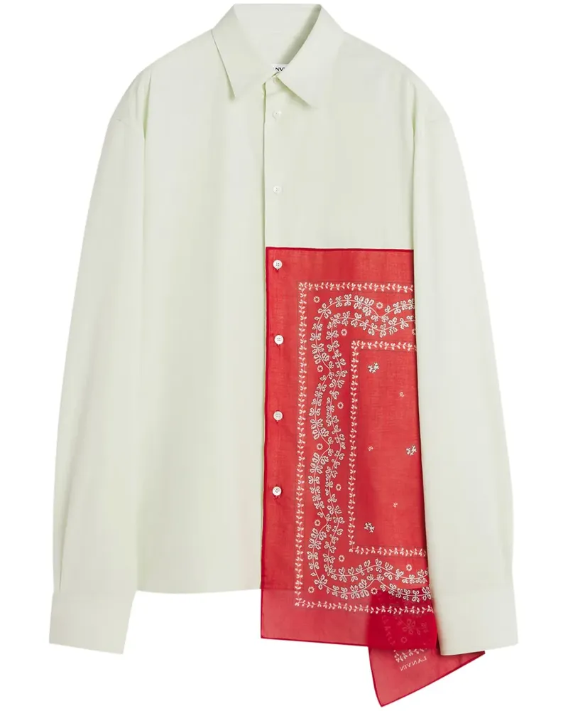 Lanvin Bandana-Hemd - Weiß Weiß