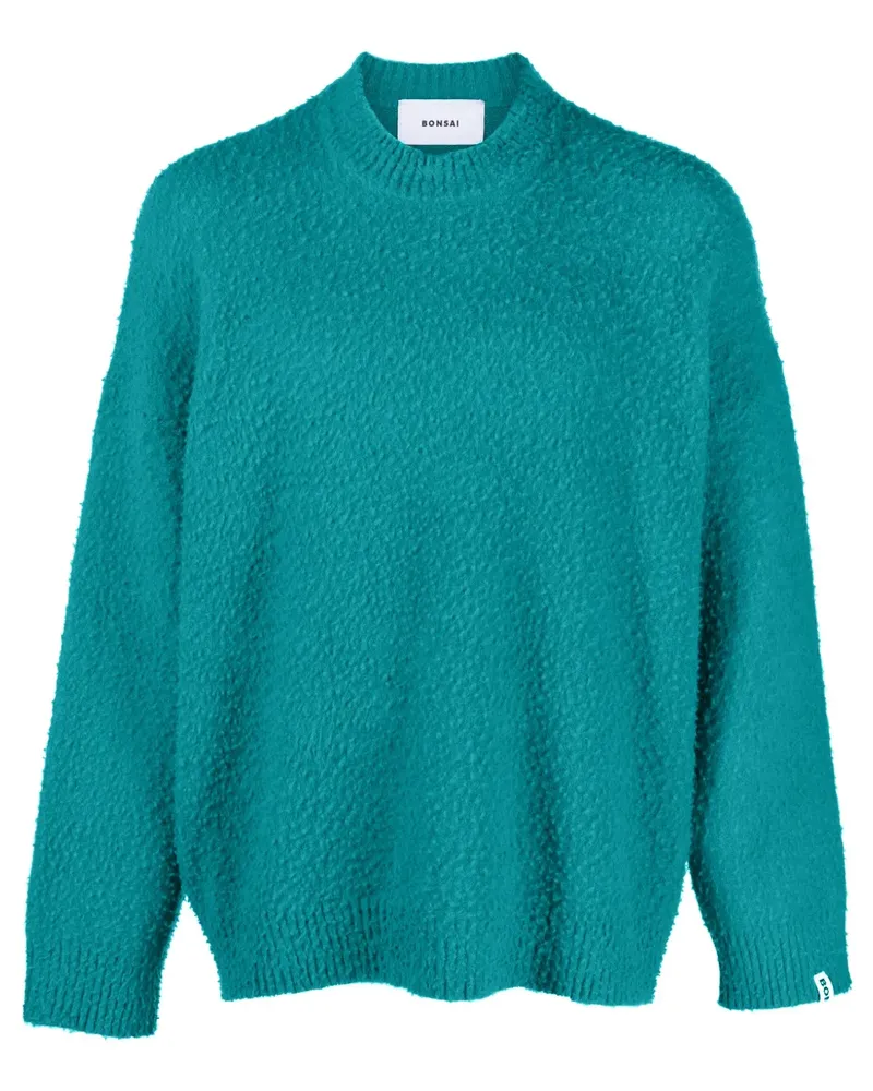 BONSAI Pullover mit rundem Ausschnitt - Grün Grün