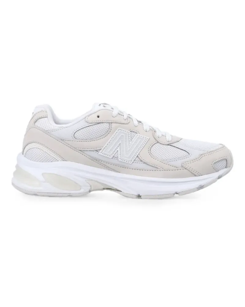 Comme des Garçons panelled lace-up sneakers - Weiß Weiß
