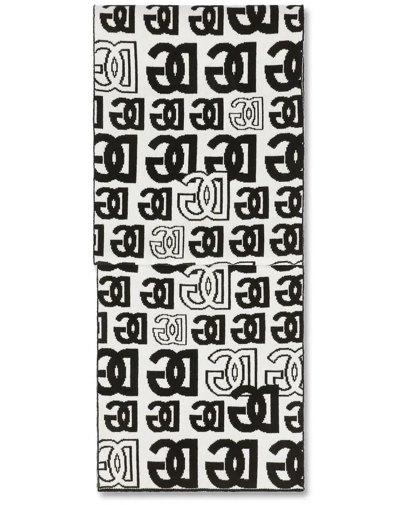 Dolce & Gabbana Beanie mit DG-Logo - Weiß Weiß