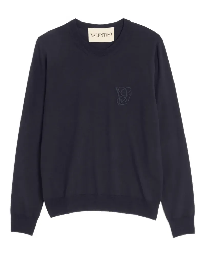Valentino Garavani Pullover mit VG-Stickerei - Blau Blau