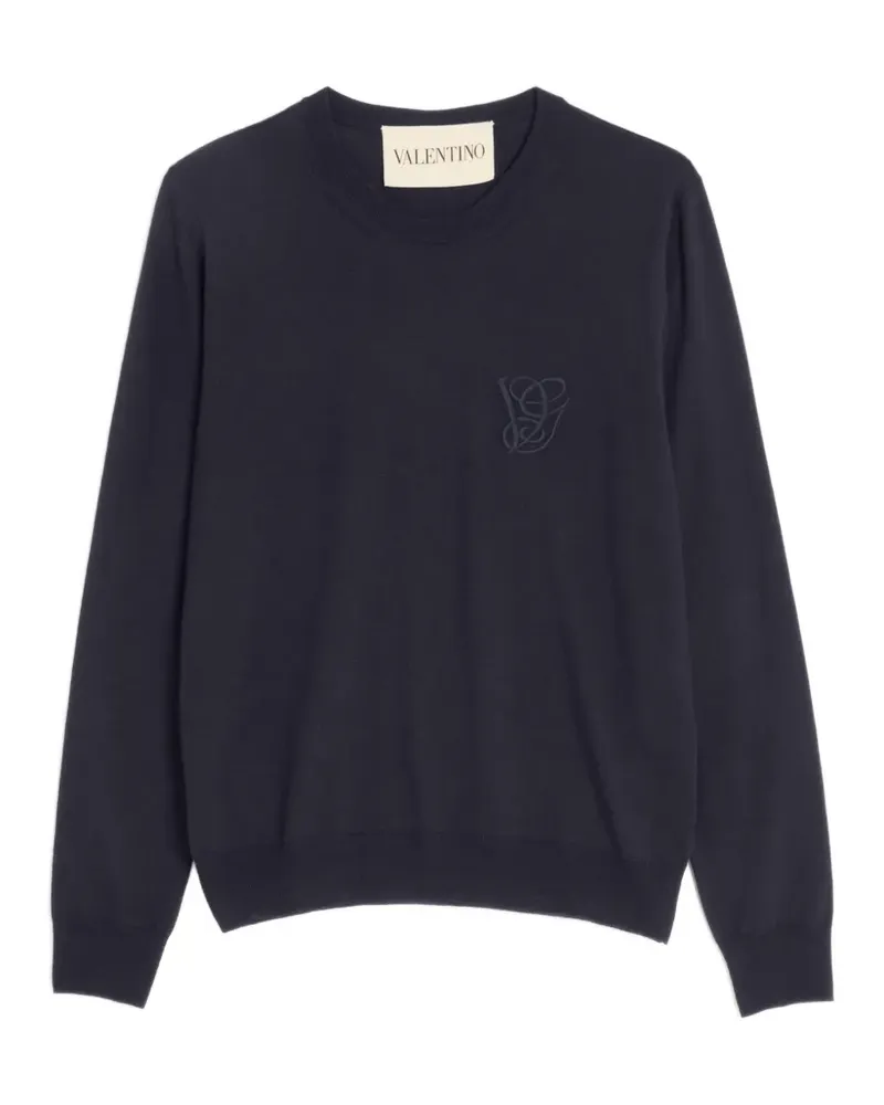 Valentino Garavani Pullover mit VG-Stickerei - Blau Blau