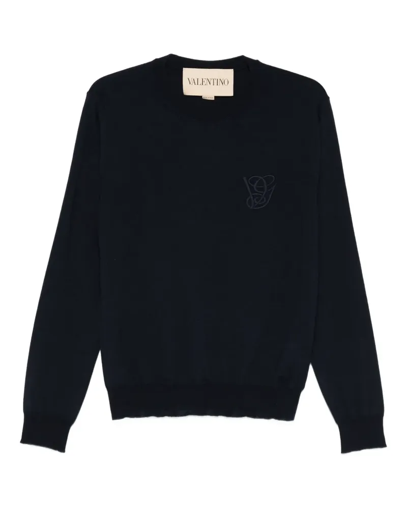 Valentino Garavani Pullover mit VG-Stickerei - Blau Blau