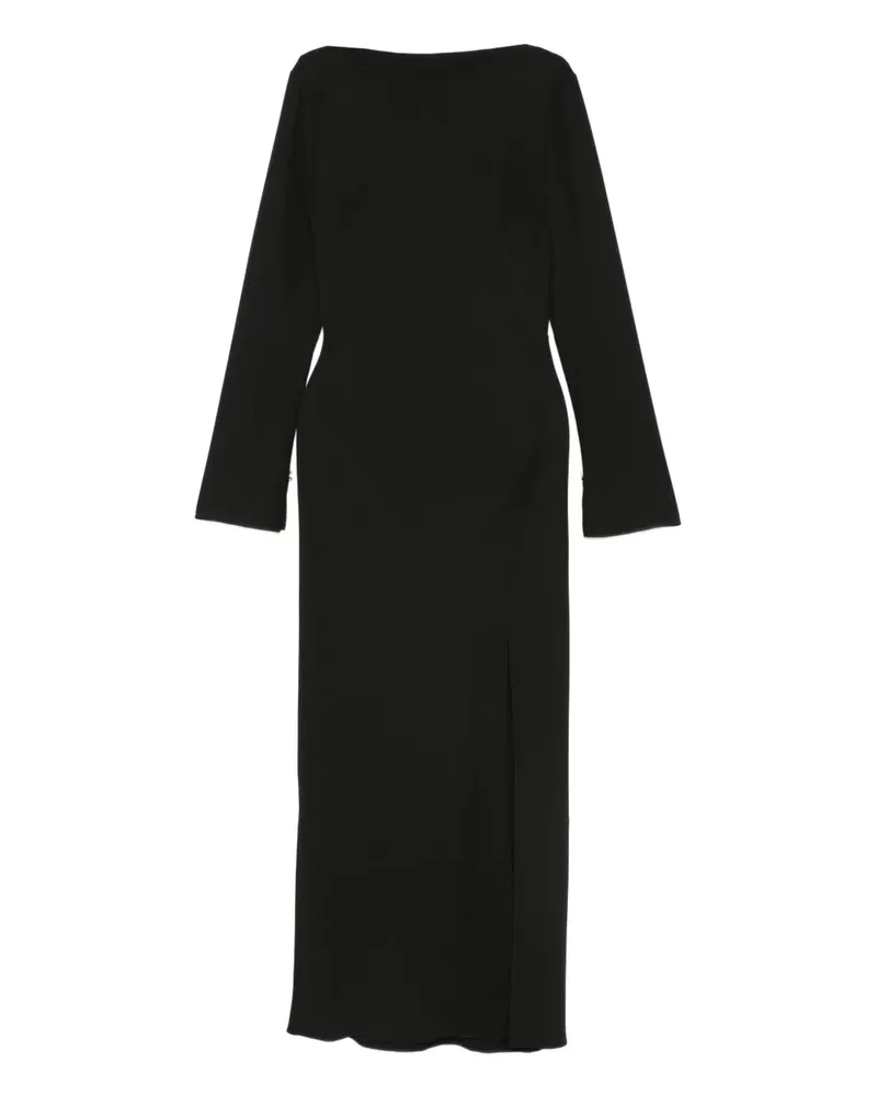 Patrizia Pepe Kleid mit Schlitz - Schwarz Schwarz