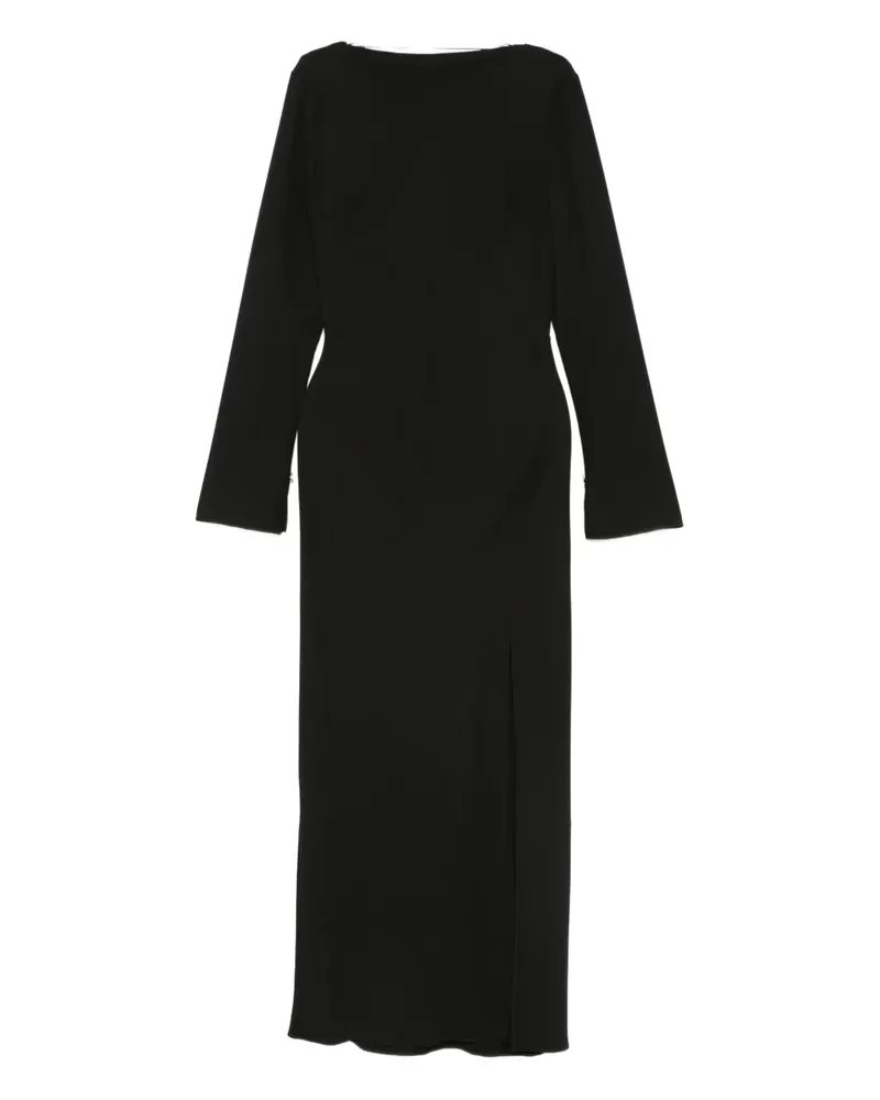 Patrizia Pepe side-slit dress - Schwarz Schwarz