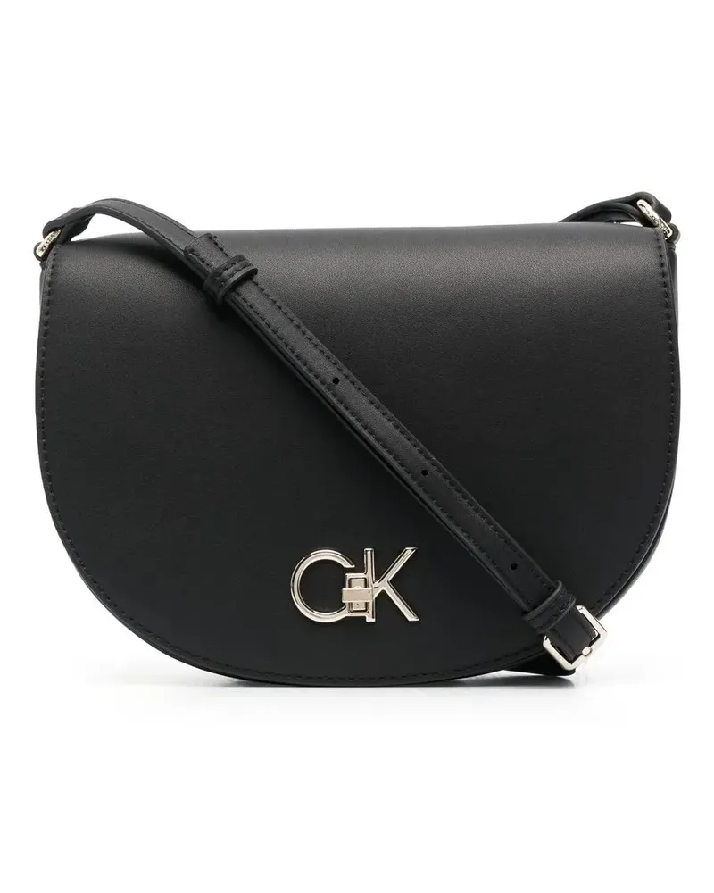 Calvin Klein Umhängetasche mit Logo-Schild - Schwarz Schwarz