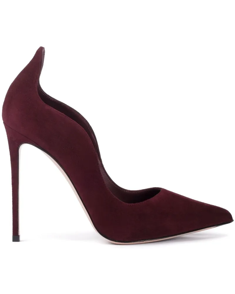 Le Silla Ivy Pumps aus Wildleder 120mm Rot