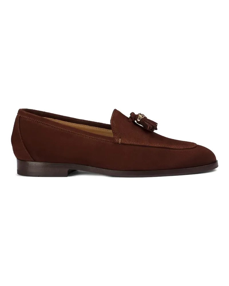 Doucal´s Loafer aus Wildleder mit Quasten - Braun Braun