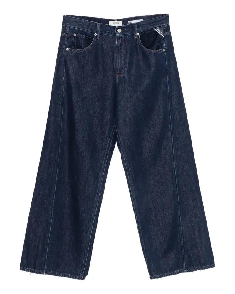 Replay Narja pressed-crease jeans - Blau Blau