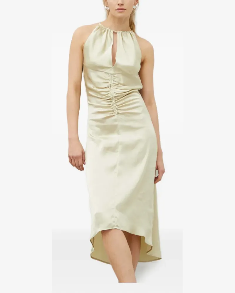 Day Birger et Mikkelsen Midikleid mit Schlüssellochausschnitt - Nude Nude