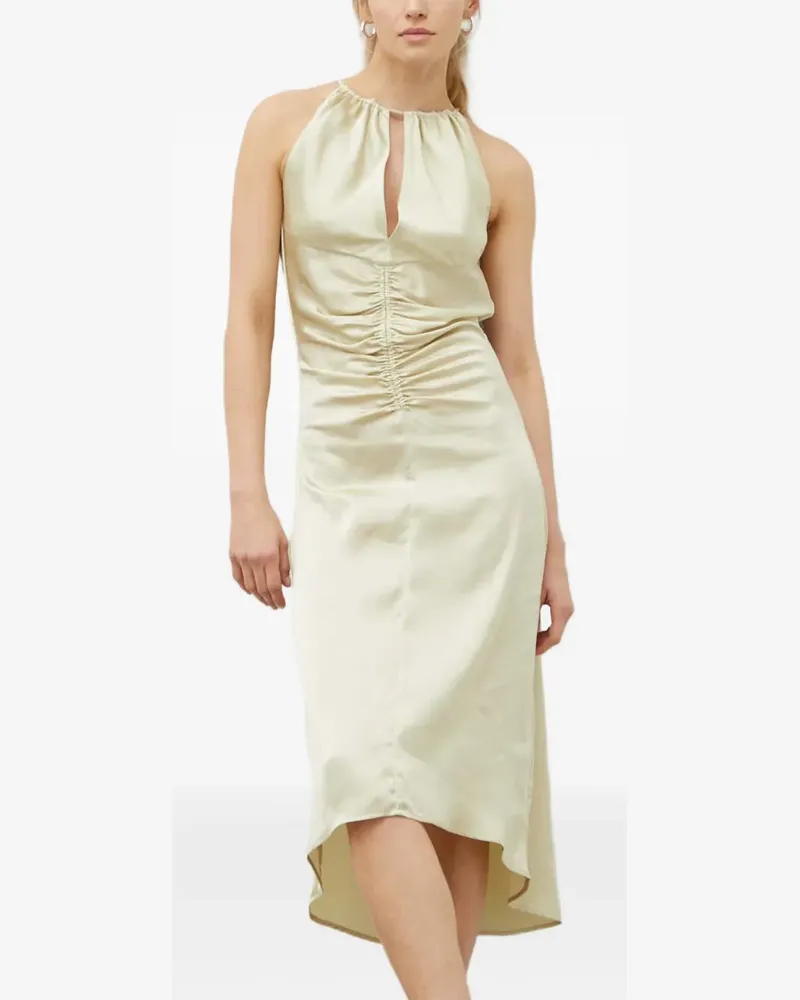 Day Birger et Mikkelsen gathered keyhole midi dress - Nude Nude