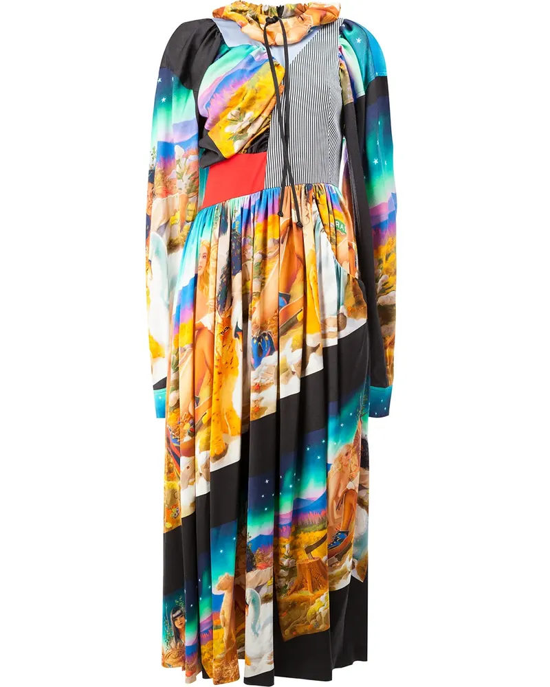 AALTO Kleid mit Print - Blau Blau