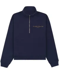 SPORTY & RICH Sweatshirt mit Logo-Print Blau