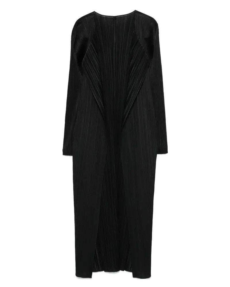 Issey Miyake Mantel mit Falten - Schwarz Schwarz
