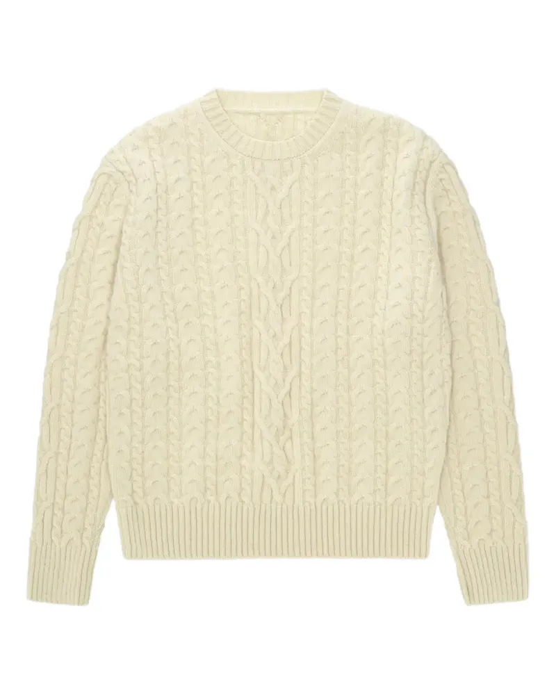 Fortela Chain braided cable-knit sweater - Nude Nude