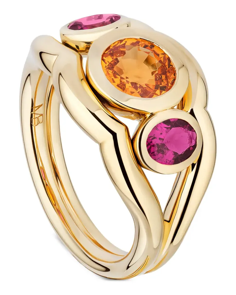 Mason and Books Spessartite Slingshot Ring - Gold Gold