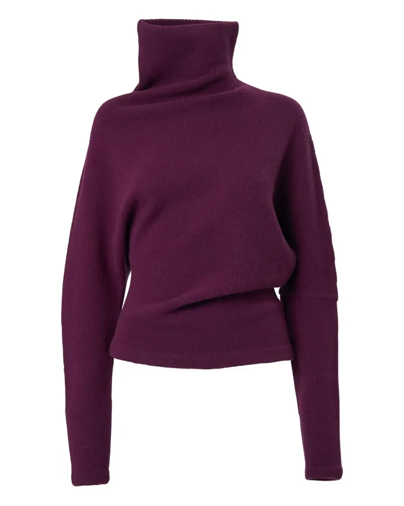 Carolina Herrera New York Asymmetrischer Rollkragenpullover - Violett Violett