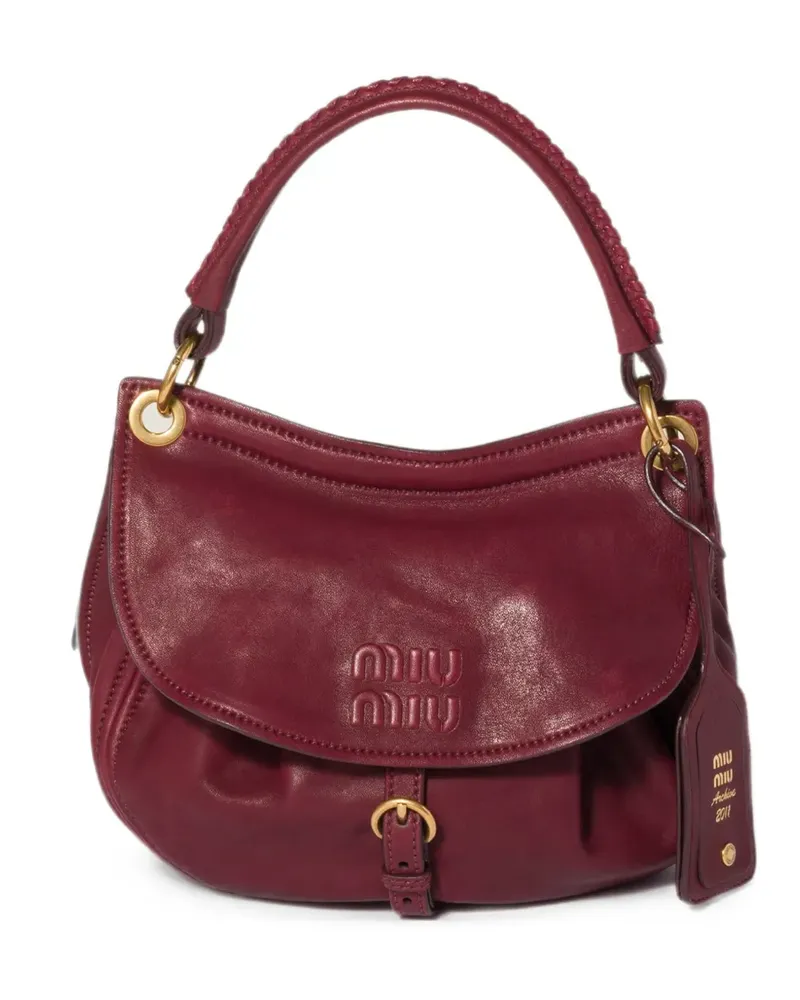 Miu Miu Rendez-Vous Tasche aus Nappaleder - Rot Rot