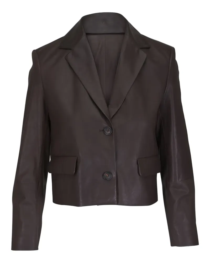 Brunello Cucinelli Sakko aus Leder - Braun Braun