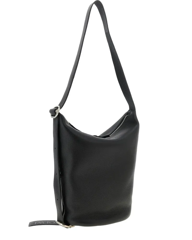 Loewe metal-buckle shoulder bag - Schwarz Schwarz