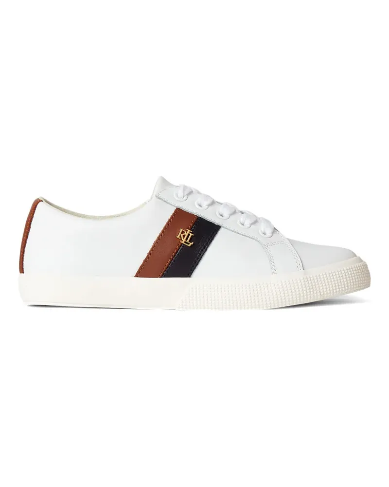 Ralph Lauren Janson II Sneakers mit Streifen - Weiß Weiß