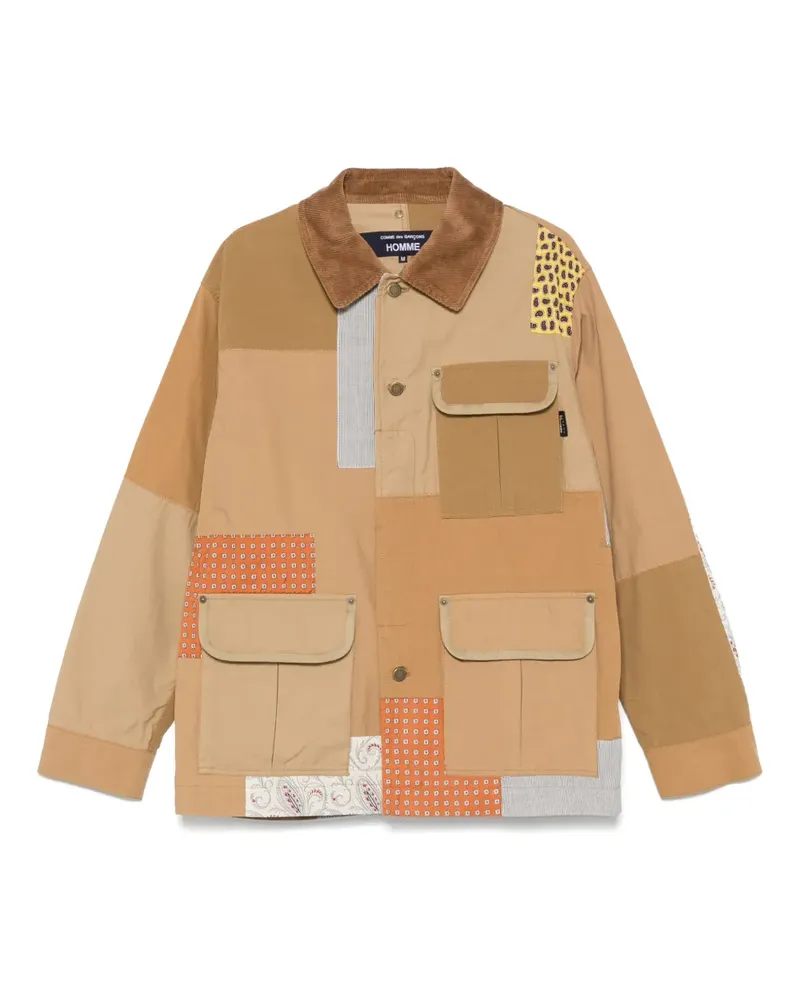 Comme des Garçons Jacke im Patchwork-Design - Nude Nude