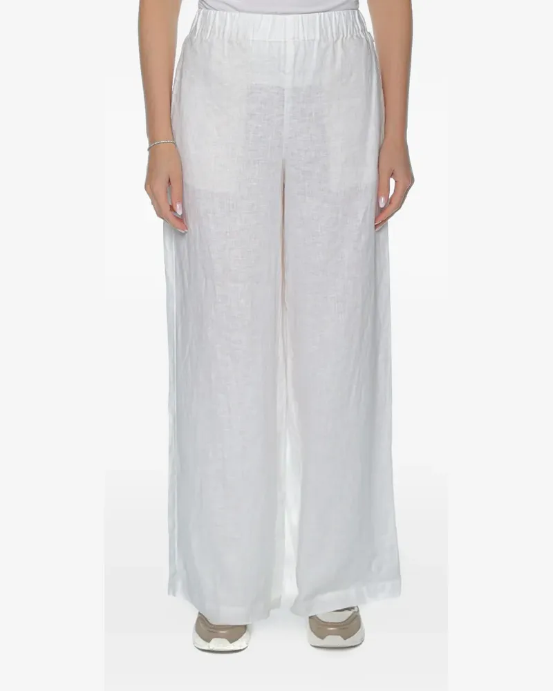ECOALF Mossi wide-leg trousers - Weiß Weiß