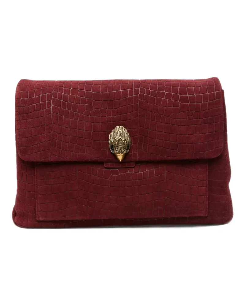 Kurt Geiger XL Celia Schultertasche mit Kroko-Effekt - Rot Rot