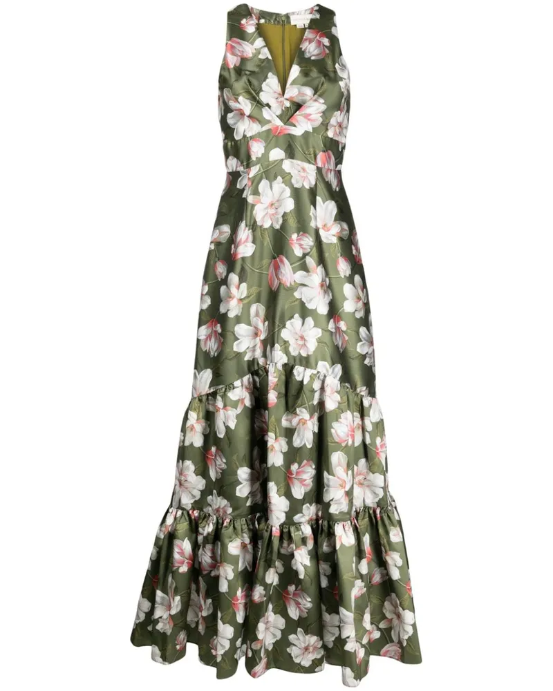 Sachin & Babi Robe mit Magnolien-Print - Grün Grün
