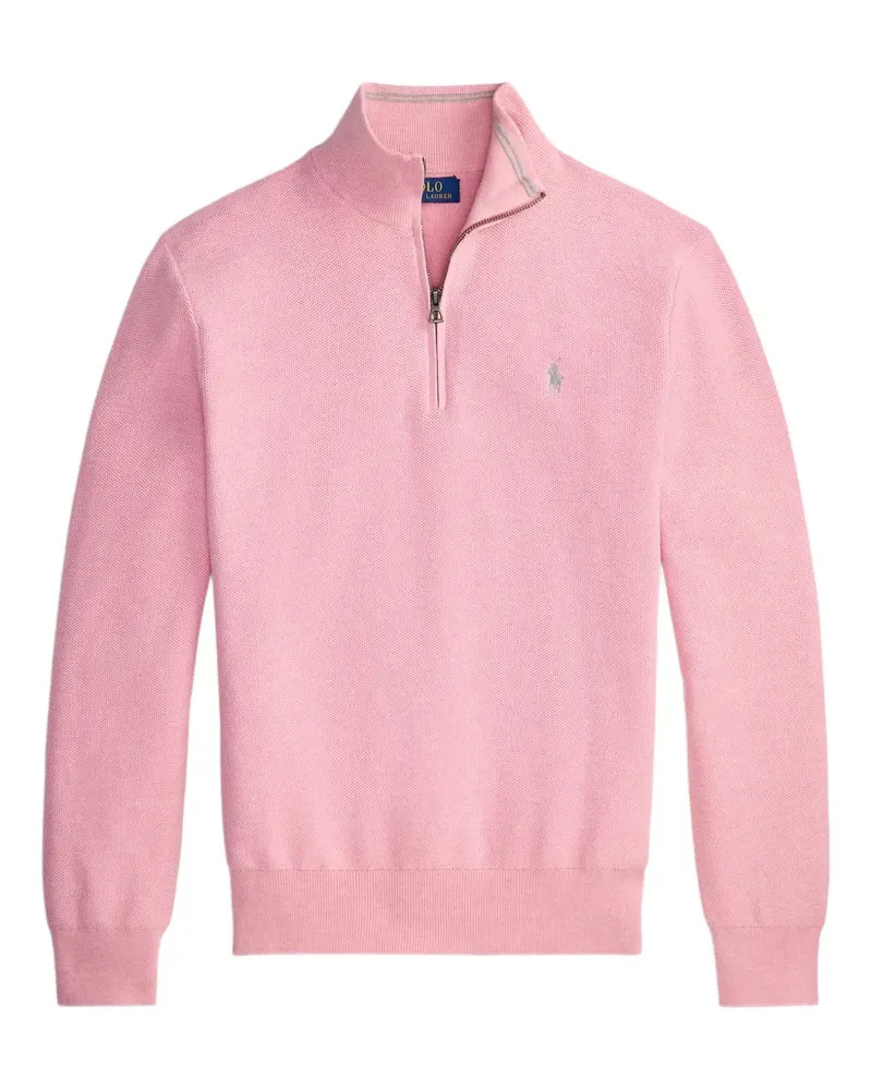 Ralph Lauren knit quarter-zip sweatshirt - Rosa Rosa