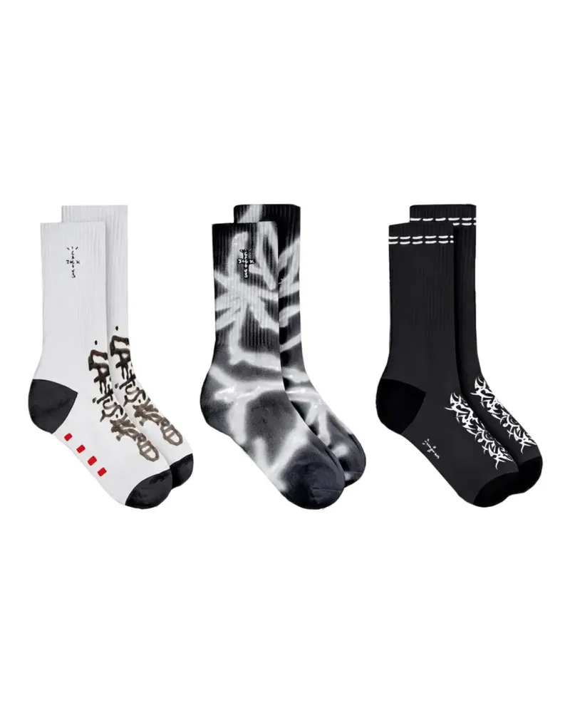 Travis Scott Cactus World Socken - Weiß Weiß