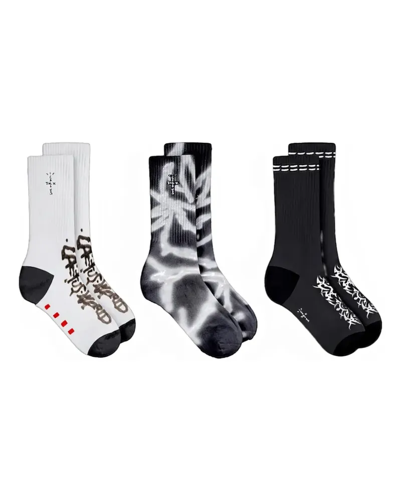 Travis Scott Cactus World Socken - Weiß Weiß