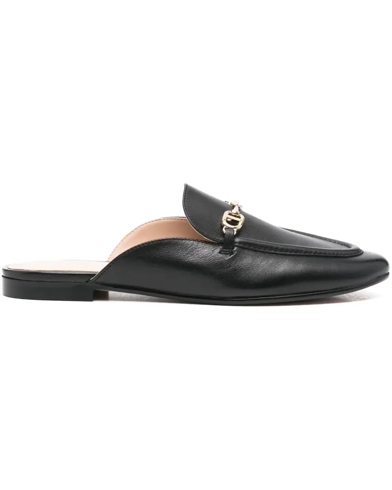 Twin-Set Oval T Slipper - Schwarz Schwarz