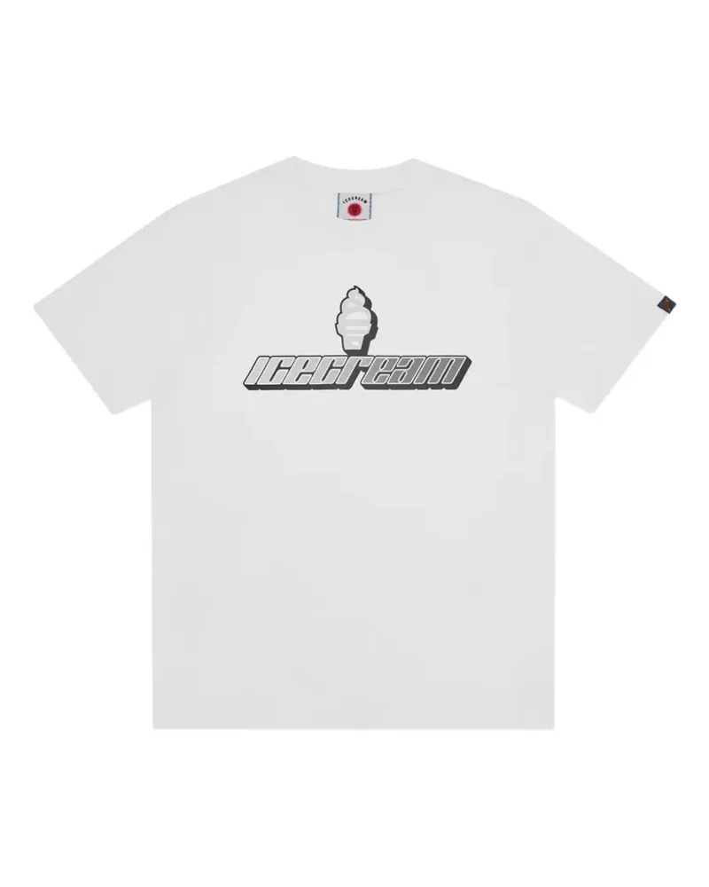 ICECREAM T-Shirt mit Logo-Print - Weiß Weiß