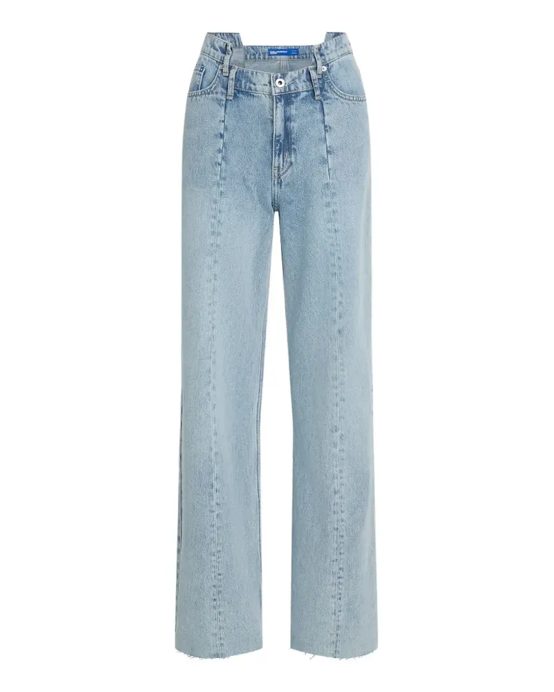 Karl Lagerfeld Jeans mit Nahtdetail - Blau Blau