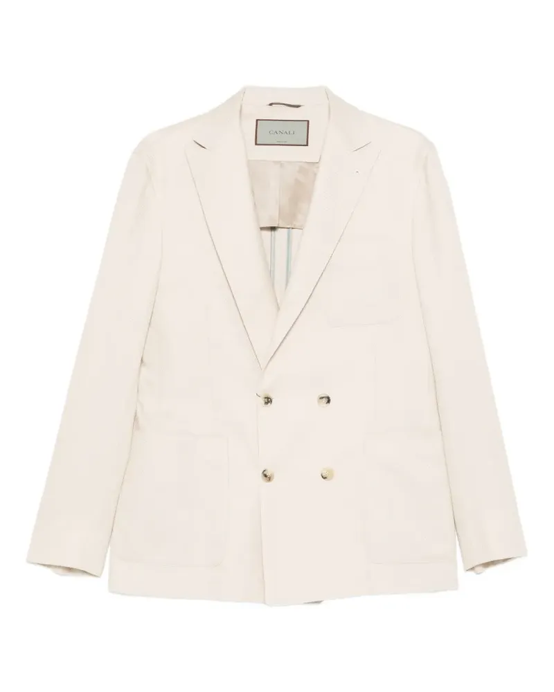 Canali double-breasted jacket - Nude Nude
