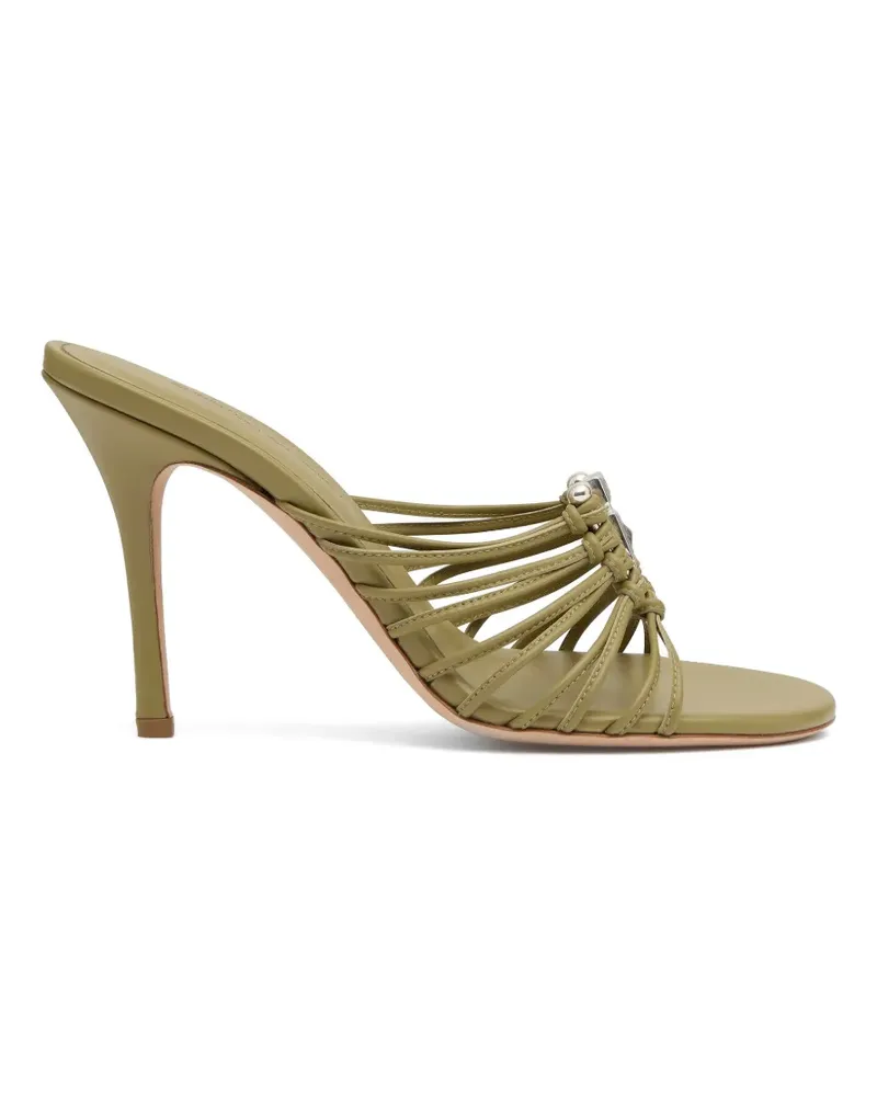Christopher Esber quartz-embellished heeled sandals - Grün Grün