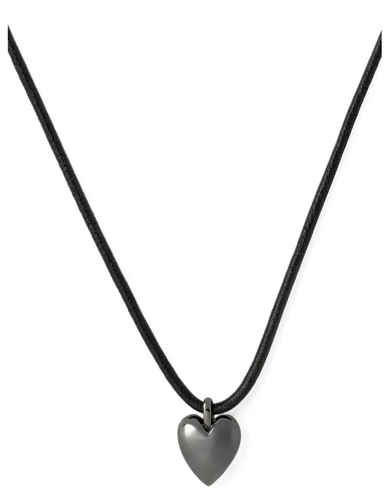 Jennifer Fisher Puffy Heart Halskette - Schwarz Schwarz