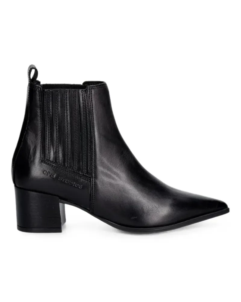 Copenhagen pointed-toe Chelsea boots - Schwarz Schwarz