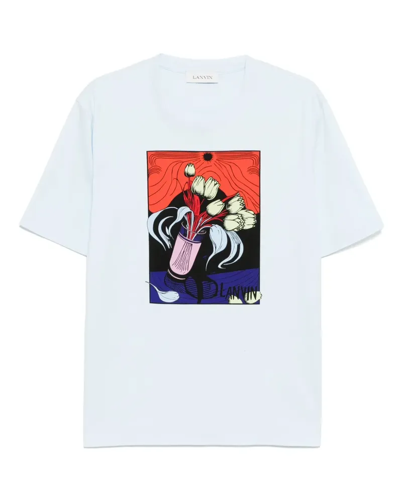 Lanvin T-Shirt mit Print - Blau Blau