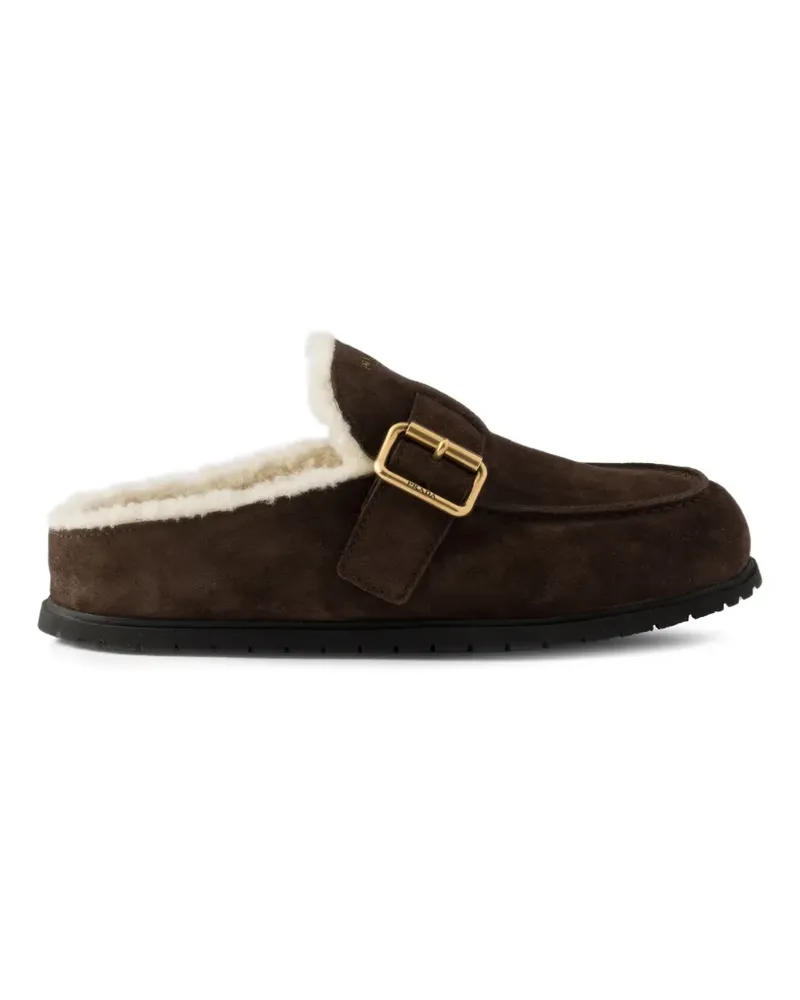 Prada Mules aus Wildleder - Braun Braun