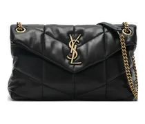 Kleine 'Loulou Puffer' Schultertasche - Schwarz