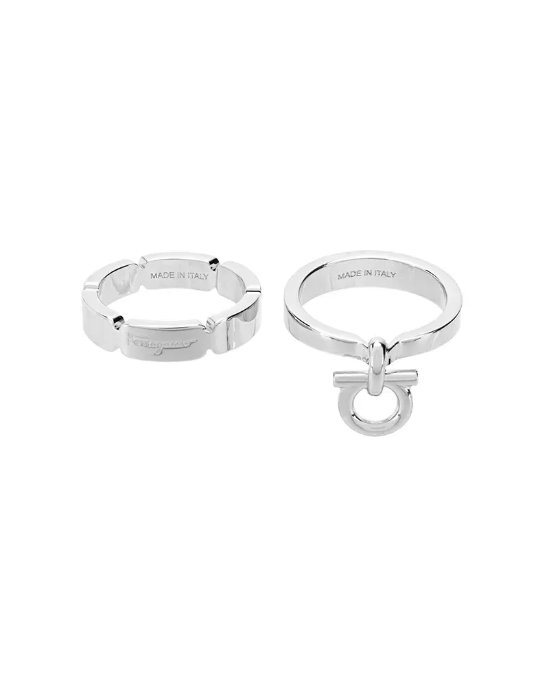 Ferragamo Gancio' Ring - Metallic Metallic
