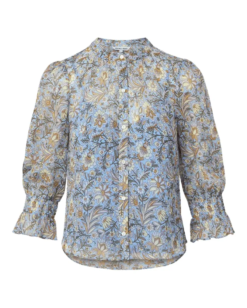 Veronica Beard Ashlynn floral print blouse - Blau Blau