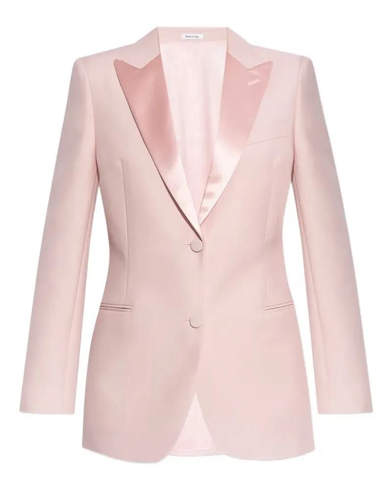 Alexander McQueen Sakko mit Satinrevers - Rosa Rosa