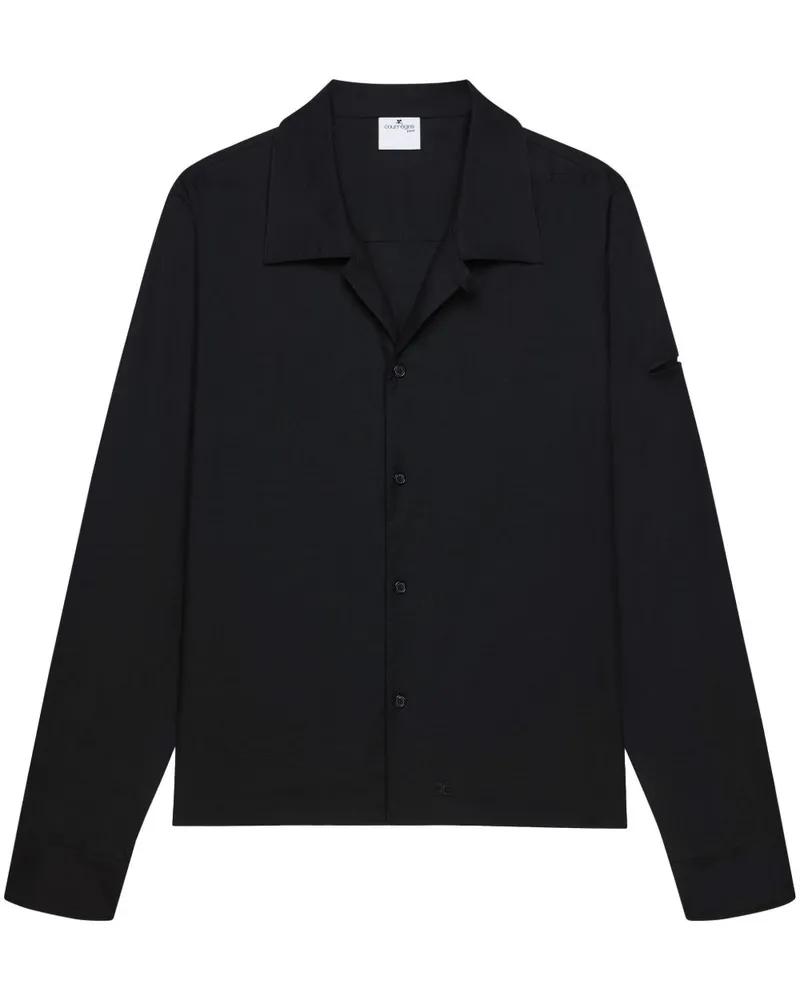 Courrèges AC Hemd - Schwarz Schwarz