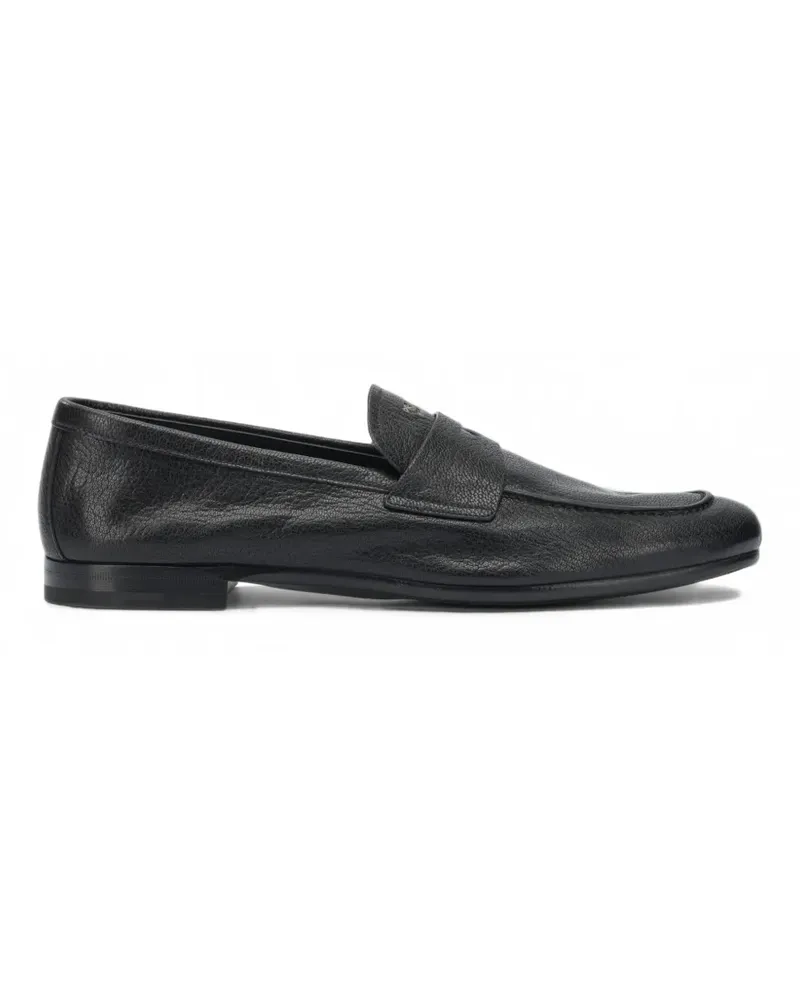 Prada grainy-leather loafers - Schwarz Schwarz