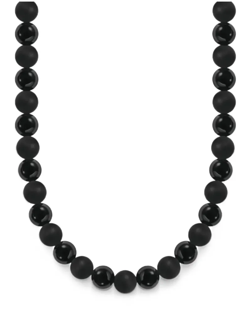 Thomas Sabo Talisman obsidian bead necklace - Schwarz Schwarz