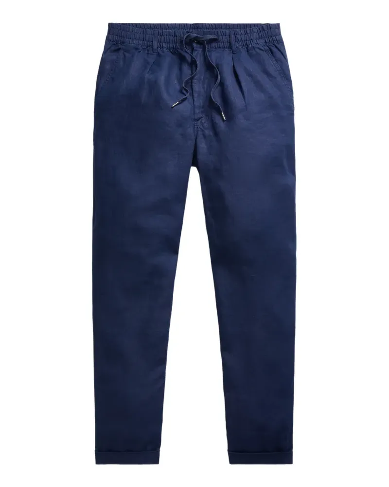 Ralph Lauren Hose aus Leinen mit Kordelzug - Blau Blau
