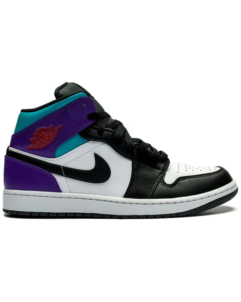 Jordan Air  1 Mid "Aqua" Sneakers - Schwarz Schwarz